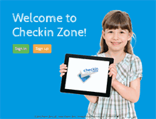 Tablet Screenshot of checkinzone.net